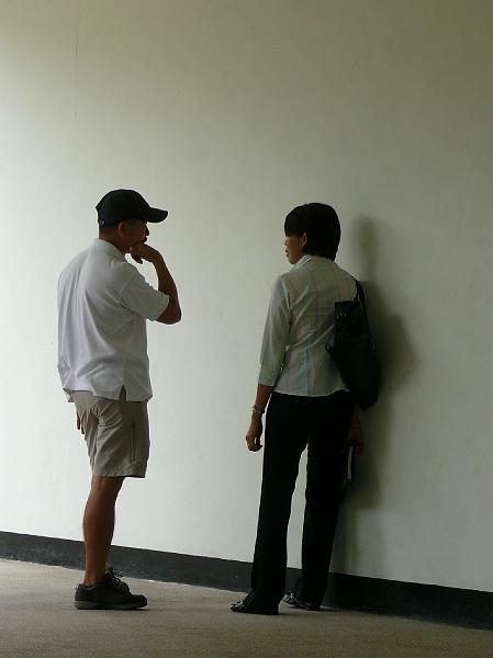 P1000221.JPG - Jon agrees that the roof should undergo a new waterproofing step before an airspace is placed over the current concrete roof.