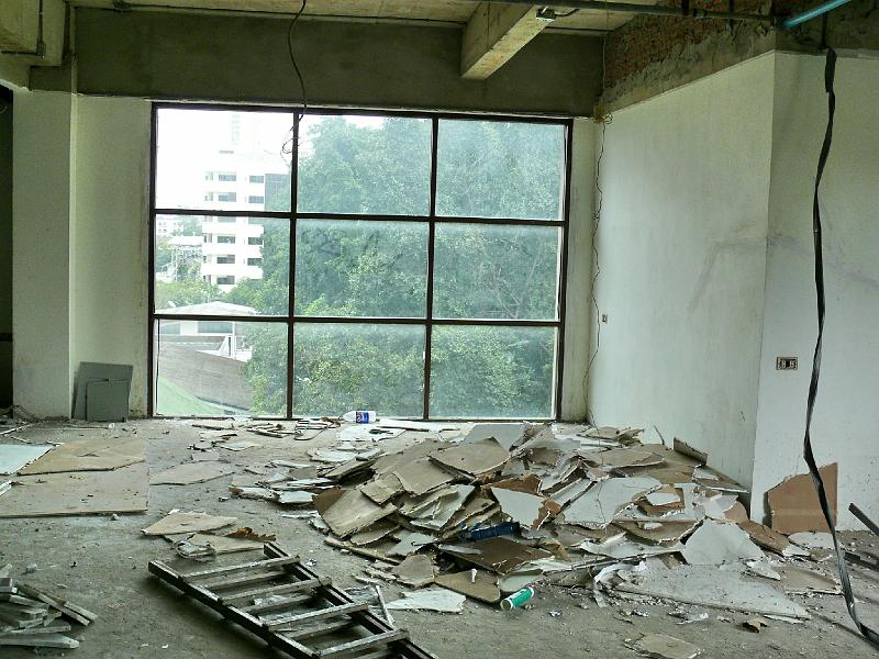 P1000241.JPG - Demolition can be very dismaying to the new residential owner. It helps to have a professional in the family to establish a sense that this is a normal part of the process.