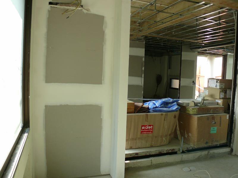 P1000595.JPG - Looking into the living room from the guest room.